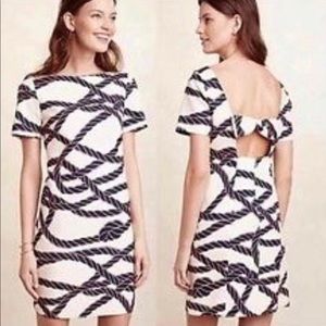 NWT Anthropologie back bow dress. Size 2